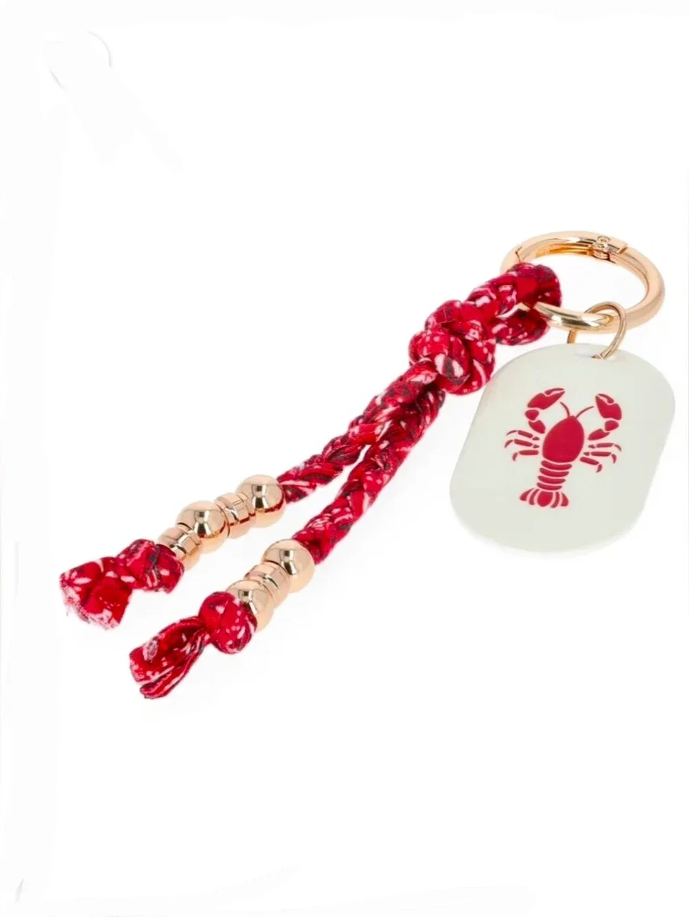 No Boundaries Beach Icons Bandana Lobster Charm NWT